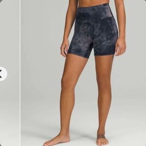 Lululemon Align High-Rise Short 6" Diamond Dye Lunar Rock True Navy